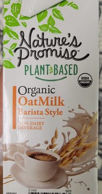 BARISTA STYLE ORGANIC PLANT-BASED NON-DAIRY OAT MILK BEVERAGE, BARISTA STYLE