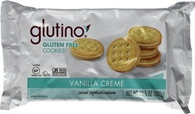 GLUTINO, GLUTEN FREE COOKIES, VANILLA CREME