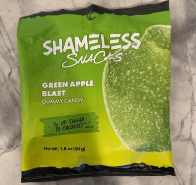 GREEN APPLE, STRAWBERRY SUPER WILD WORMS GUMMY CANDY, GREEN APPLE, STRAWBERRY