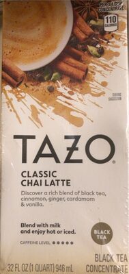 Chai natural spiced black tea latte concentrate