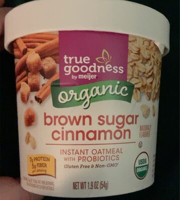 BROWN SUGAR CINNAMON INSTANT OATMEAL, BROWN SUGAR CINNAMON