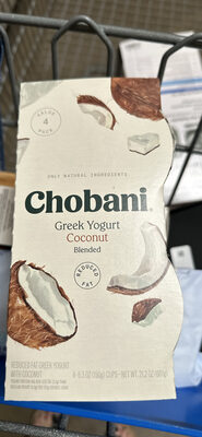 COCONUT BLENDED LOW-FAT GREEK YOGURT, COCONUT