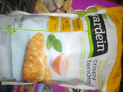 SEVEN GRAIN PLANT-BASED CHICK'N BREADED WITH WHOLESOME GRAINS INCLUDING OATS, QUINOA, AND MILLET CRISPY TENDERS, SEVEN GRAIN