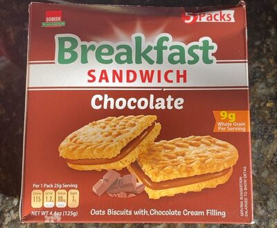 CHOCOLATE BREAKFAST SANDWICH, CHOCOLATE