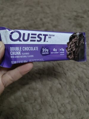 DOUBLE CHOCOLATE CHUNK PROTEIN BAR, DOUBLE CHOCOLATE CHUNK