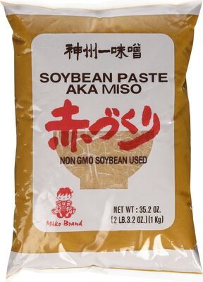 Aka red miso paste soybea paste gmo no msg added brand