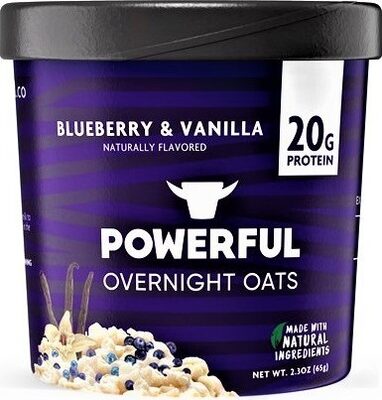 BLUEBERRY & VANILLA OVERNIGHT OATS, BLUEBERRY & VANILLA