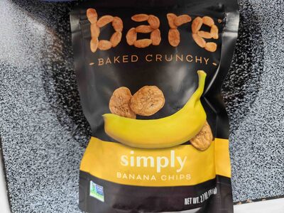 BAKED CRUNCHY SIMPLY BANANA CHIPS, BANANA