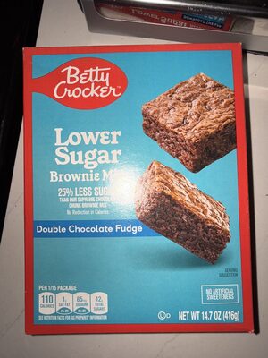 Betty Crocker Lower Sugar Double Chocolate Fudge Brownie Mix