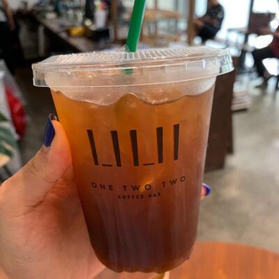 COCONUT WATER WITH COFFEE LATTE