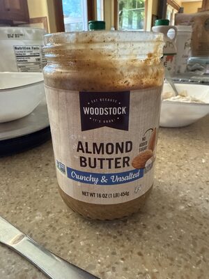 CRUNCHY & UNSALTED ALMOND BUTTER, CRUNCHY & UNSALTED