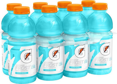 Gatorade Frost Glacier Freeze Thirst Quencher  (8-20 Fluid Ounce) 160 Fluid Ounce 8 Pack Plastic Bottles