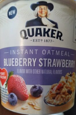 BLUEBERRY STRAWBERRY INSTANT OATMEAL, BLUEBERRY STRAWBERRY