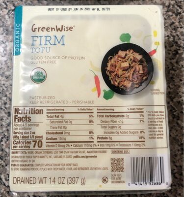 GreenWise Organic Firm Tofu