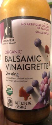 BALSAMIC VINAIGRETTE ORGANIC DRESSING, BALSAMIC VINAIGRETTE