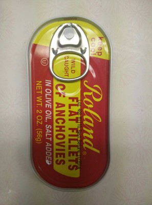 FLAT FILLETS OF ANCHOVIES IN OLIVE OIL
