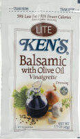 Dressing lite balsamic with olive oil vinaigrette