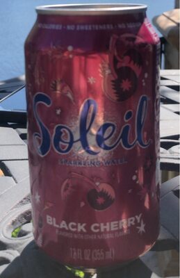 BLACK CHERRY FLAVORED SPARKLING WATER BEVERAGE, BLACK CHERRY