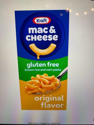 Kraft Heinz Foods Company ORIGINAL GLUTEN FREE BROWN RICE AND CORN PASTA & CHEESE SAUCE MIX, ORIGINAL