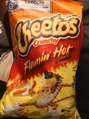 FLAMIN' HOT CRUNCHY CHEESE FLAVORED SNACKS, FLAMIN' HOT