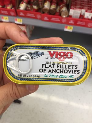 FLAT FILLETS OF ANCHOVIES IN PURE OLIVE OIL