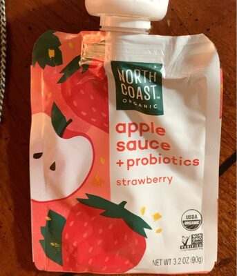 Apple Sauce + probiotics strawberry