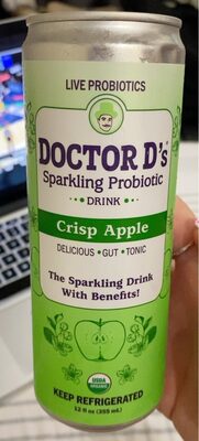CRISP APPLE SPARKLING PROBIOTIC DRINK, CRISP APPLE