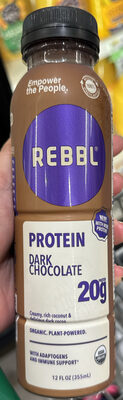 DARK CHOCOLATE ORGANIC PROTEIN SUPER HERB ELIXIR WITH DARK COCOA & MCTS, DARK CHOCOLATE