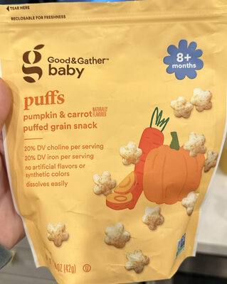 Good & Gather Baby Puffs Pumpkin & Carrot