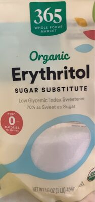ERYTHRITOL ORGANIC SUGAR SUBSTITUTE, ERYTHRITOL