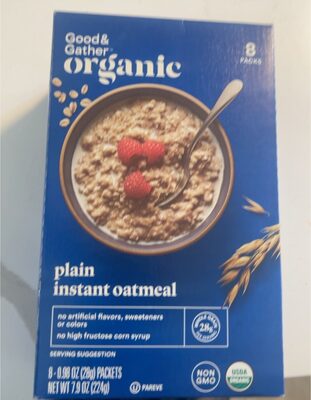 PLAIN INSTANT OATMEAL, PLAIN