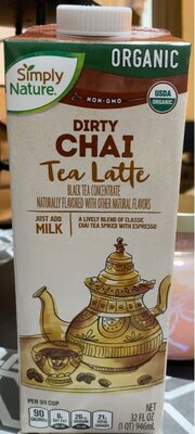 Dirty Chai tea latte