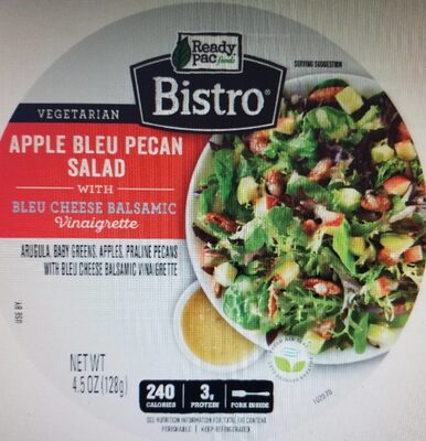 APPLE BLEU PECAN SALAD WITH BLEU CHEESE BALSAMIC VINAIGRETTE, APPLE BLEU PECAN WITH BLEU CHEESE BALSAMIC VINAIGRETTE