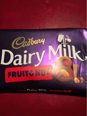 CADBURY DAIRY MILK CHOCOLATE BAR FRUIT AND NUT 200 GR