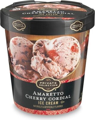 Amaretto cherry cordial ice cream