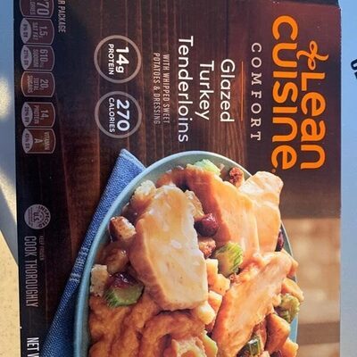 GLAZED TURKEY TENDERLOINS WITH WHIPPED SWEET POTATOES & DRESSING, GLAZED TURKEY TENDERLOINS