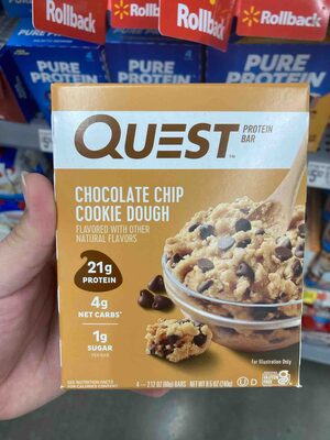 CHOCOLATE CHIP COOKIE DOUGH PROTEIN BARS, CHOCOLATE CHIP COOKIE DOUGH