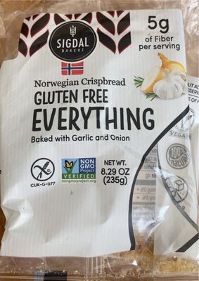 EVERYTHING GLUTEN FREE NORWEGIAN CRISPBREAD, EVERYTHING
