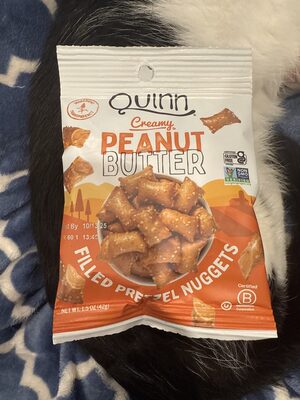 CREAMY PEANUT BUTTER FILLED PRETZEL NUGGETS, CREAMY PEANUT BUTTER