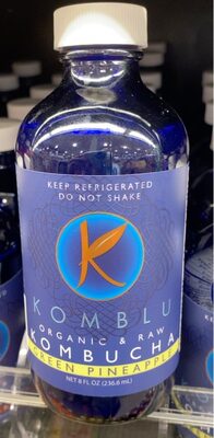 GREEN PINEAPPLE ORGANIC & RAW KOMBUCHA, GREEN PINEAPPLE