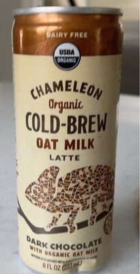 DARK CHOCOLATE ORGANIC OAT MILK LATTE, DARK CHOCOLATE