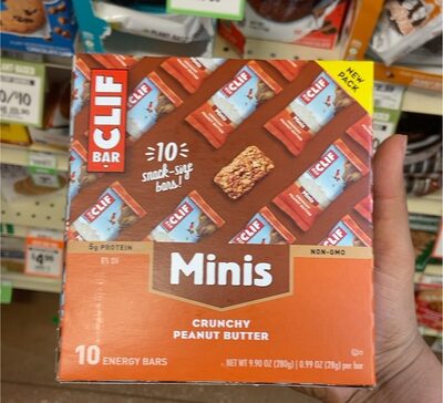 CRUNCHY PEANUT BUTTER SNACK-SIZE MINIS ENERGY BARS, CRUNCHY PEANUT BUTTER