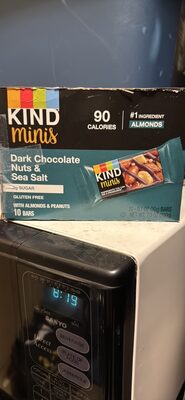 DARK CHOCOLATE NUTS & SEA SALT MINIS BARS, DARK CHOCOLATE NUTS & SEA SALT