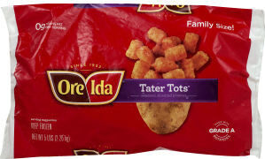GOLDEN TATER TOTS SEASONED SHREDDED POTATOES, GOLDEN TATER TOTS