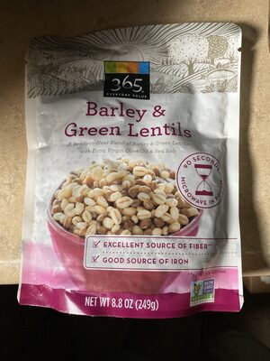 Whole Foods Market, Inc. 365 EVERYDAY VALUE, BARLEY & GREEN LENTILS