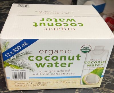 Organic coconut water