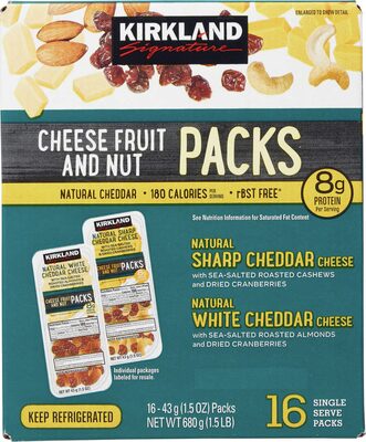 Cheese, fruit & nut pack