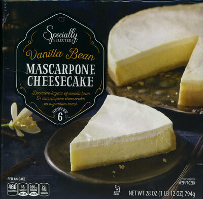 Aldi,Specially Selected Specially Selected Vanilla Bean Mascarpone Cheesecake