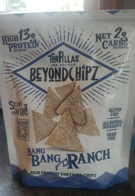 BANG BANG RANCH HIGH PROTEIN TORTILLA CHIPS, BANG BANG RANCH