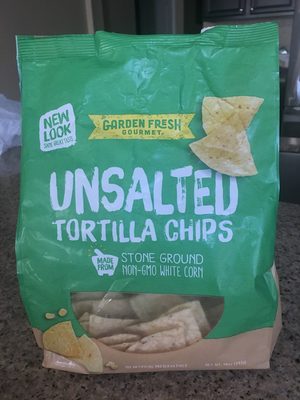 GARDEN FRESH GOURMET, KETTLE STYLE TORTILLA CHIPS, UNSALTED
